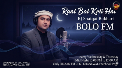 Program Raat Baat Karti Hai With RJ Shafqat Bukhari 